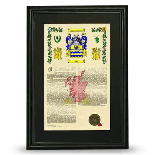 Suty Deluxe Armorial Framed - Black