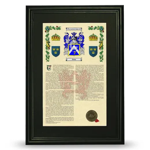 Sven Deluxe Armorial Framed - Black