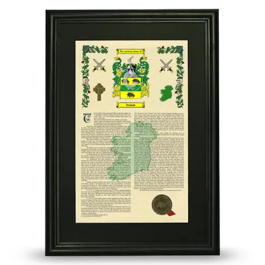 Swane Deluxe Armorial Framed - Black