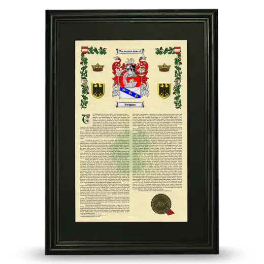 Swigger Deluxe Armorial Framed - Black