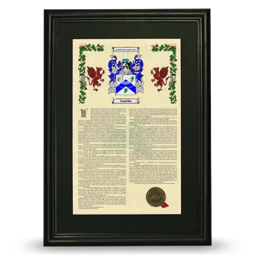 Tamblin Deluxe Armorial Framed - Black