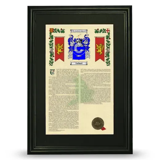 Tarbard Deluxe Armorial Framed - Black