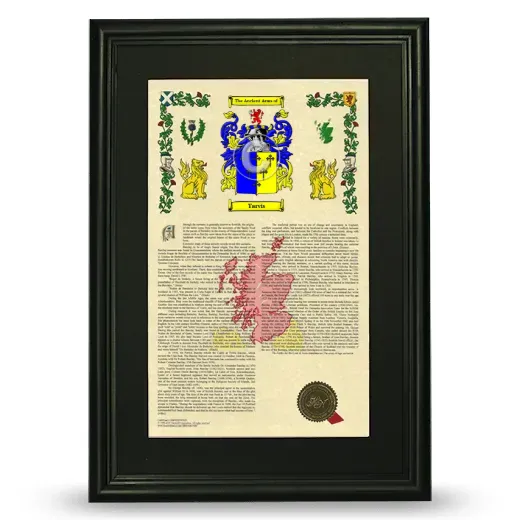 Tarvis Deluxe Armorial Framed - Black