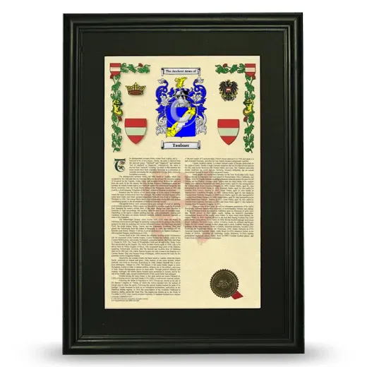 Taubner Deluxe Armorial Framed - Black