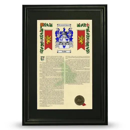 Tazler Deluxe Armorial Framed - Black