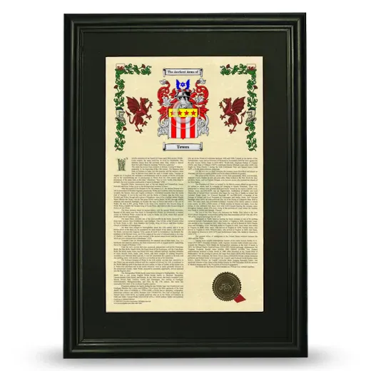 Tewes Deluxe Armorial Framed - Black