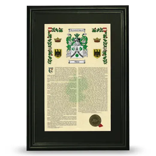 Thear Deluxe Armorial Framed - Black