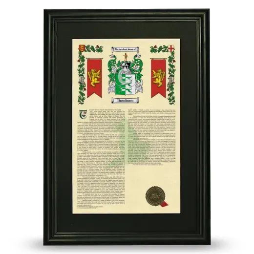 Thomlinson Deluxe Armorial Framed - Black