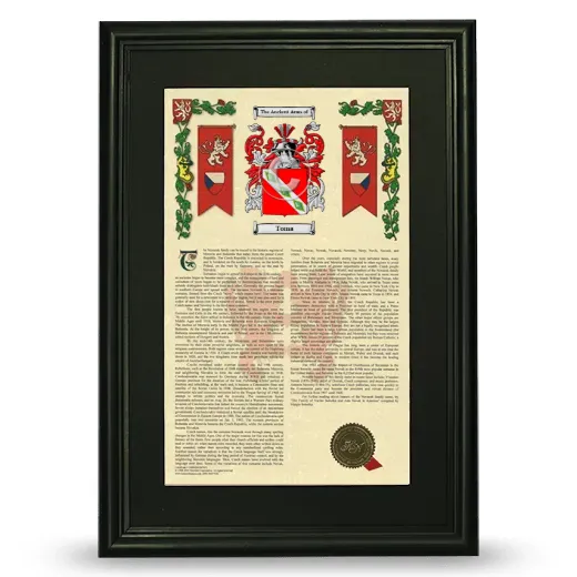 Toma Deluxe Armorial Framed - Black