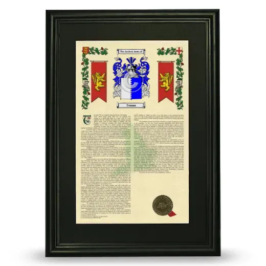 Tomas Deluxe Armorial Framed - Black
