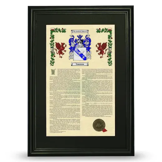 Tomoson Deluxe Armorial Framed - Black
