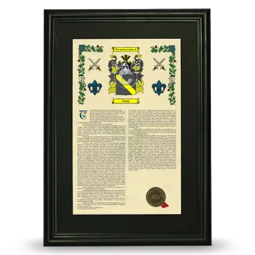 Torcy Deluxe Armorial Framed - Black