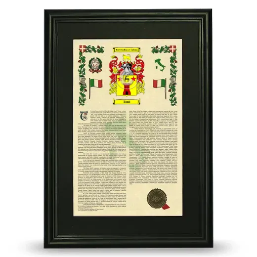 Torri Deluxe Armorial Framed - Black