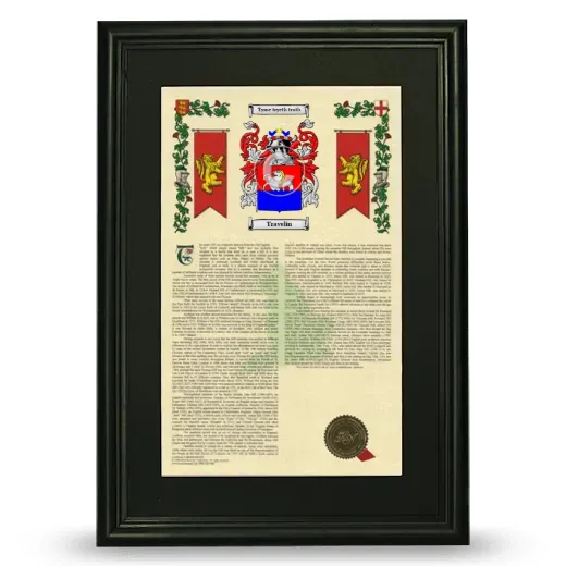 Travelin Deluxe Armorial Framed - Black