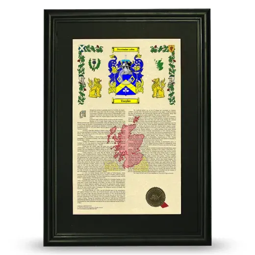 Trayler Deluxe Armorial Framed - Black