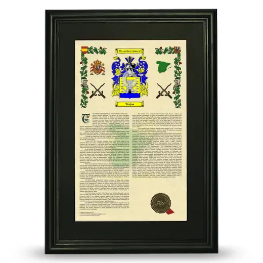 Trejos Deluxe Armorial Framed - Black