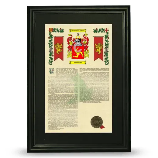 Tremaine Deluxe Armorial Framed - Black