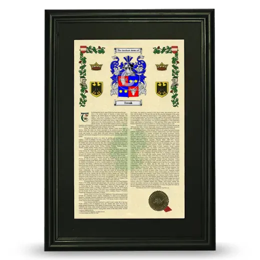 Trenk Deluxe Armorial Framed - Black