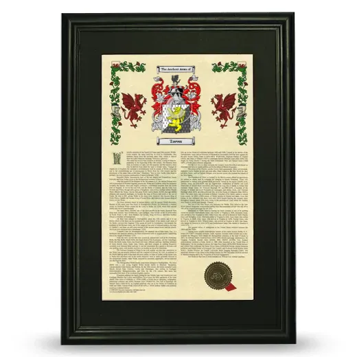 Trever Deluxe Armorial Framed - Black