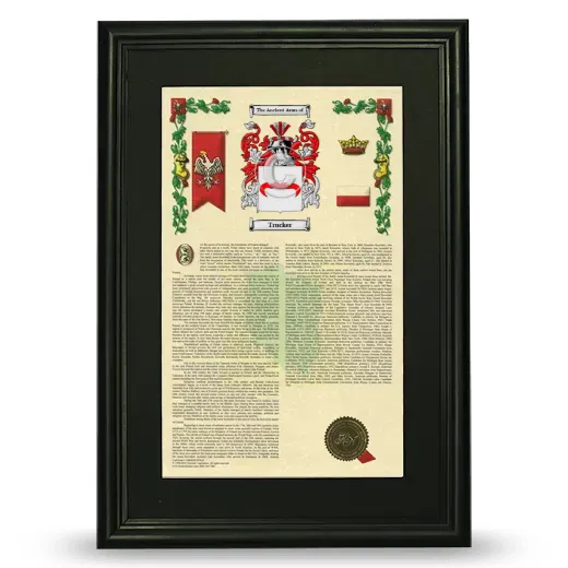 Trucker Deluxe Armorial Framed - Black