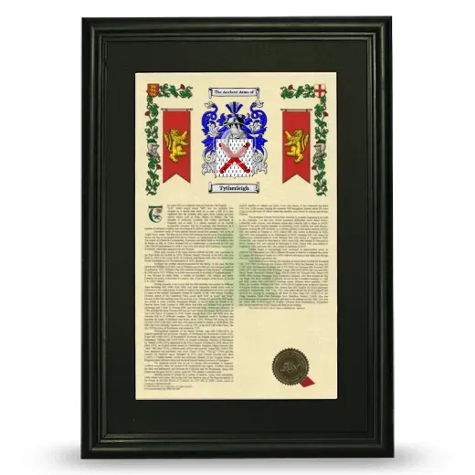 Tytherleigh Deluxe Armorial Framed - Black