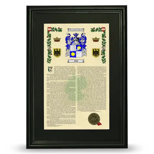 Ubel Deluxe Armorial Framed - Black