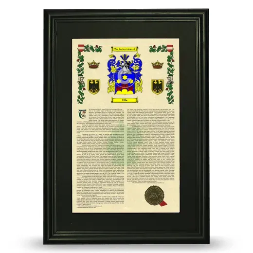 Ulle Deluxe Armorial Framed - Black