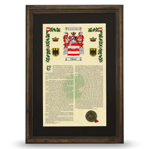 Ullman Deluxe Armorial Framed - Brown