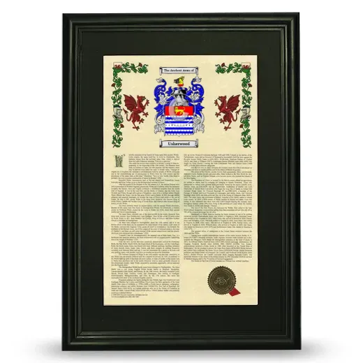 Usherwood Deluxe Armorial Framed - Black