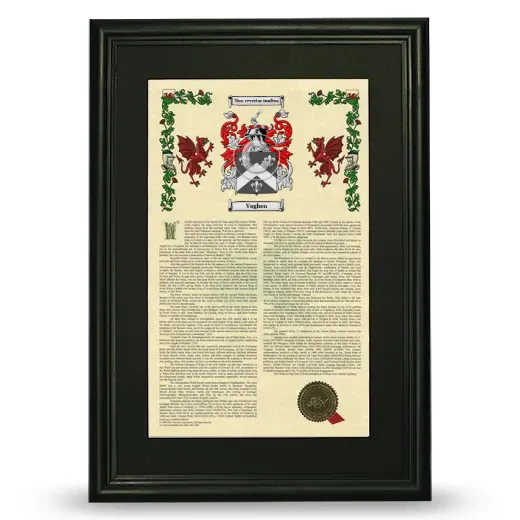 Vaghen Deluxe Armorial Framed - Black