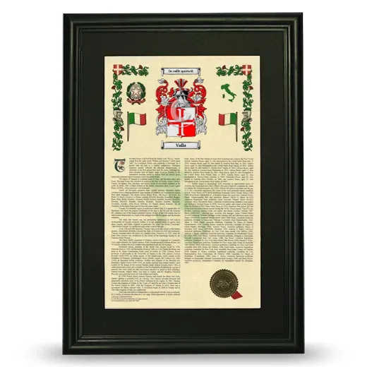 Valla Deluxe Armorial Framed - Black