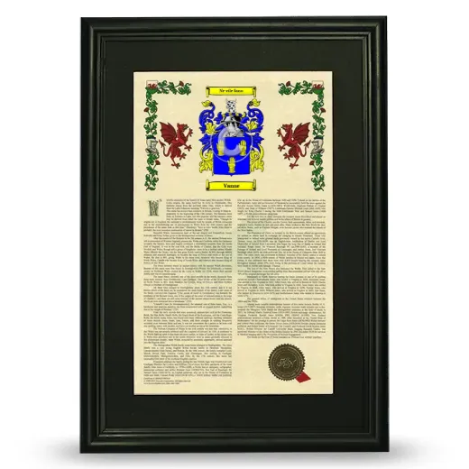 Vanne Deluxe Armorial Framed - Black
