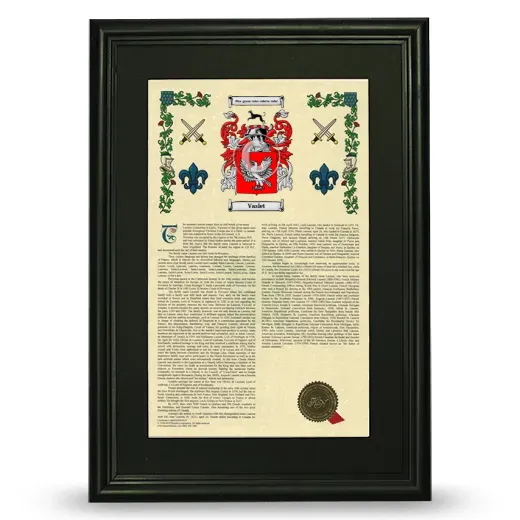 Vaslet Deluxe Armorial Framed - Black