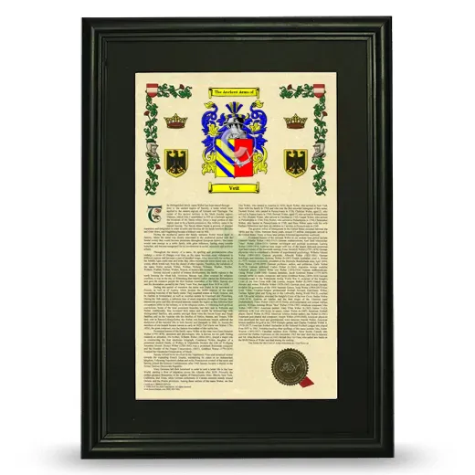 Veit Deluxe Armorial Framed - Black