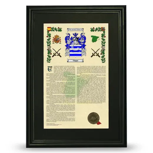 Viegas Deluxe Armorial Framed - Black