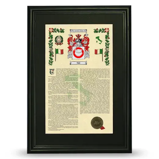 Viel Deluxe Armorial Framed - Black
