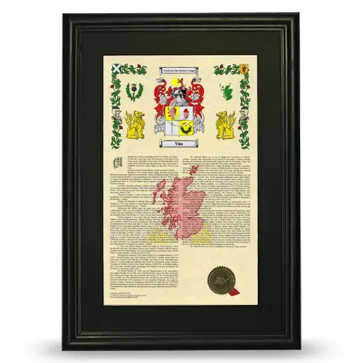 Vim Deluxe Armorial Framed - Black