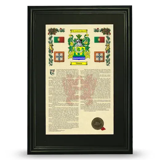 Viveros Deluxe Armorial Framed - Black