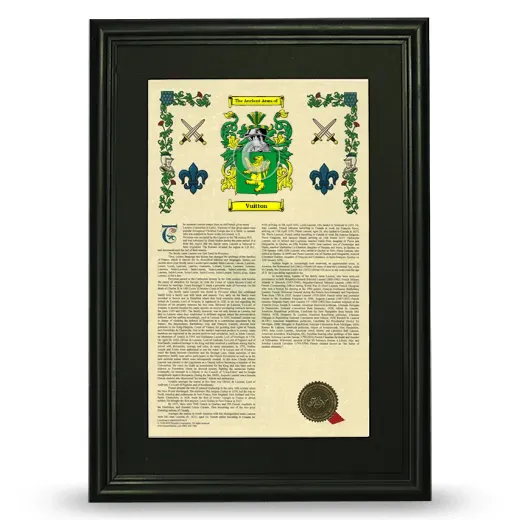 Vuitton Deluxe Armorial Framed - Black