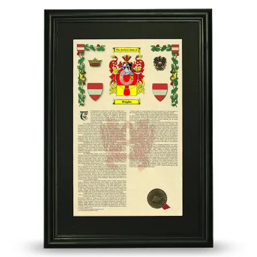 Wagler Deluxe Armorial Framed - Black
