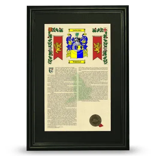 Wakeford Deluxe Armorial Framed - Black