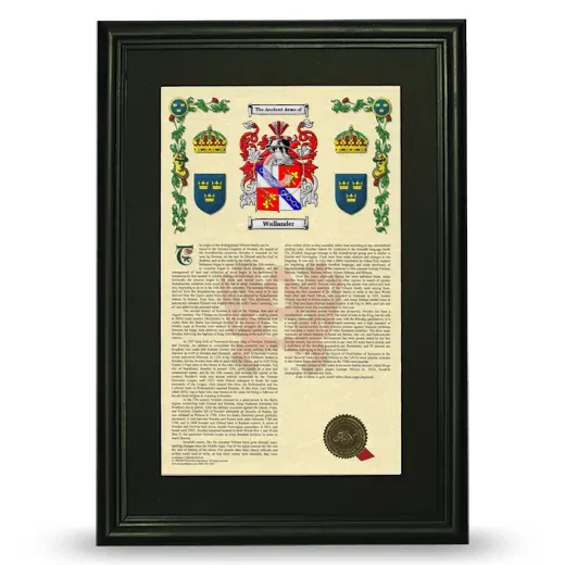 Wallander Deluxe Armorial Framed - Black