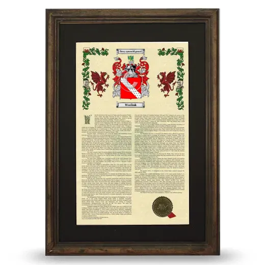 Warlink Deluxe Armorial Framed - Brown