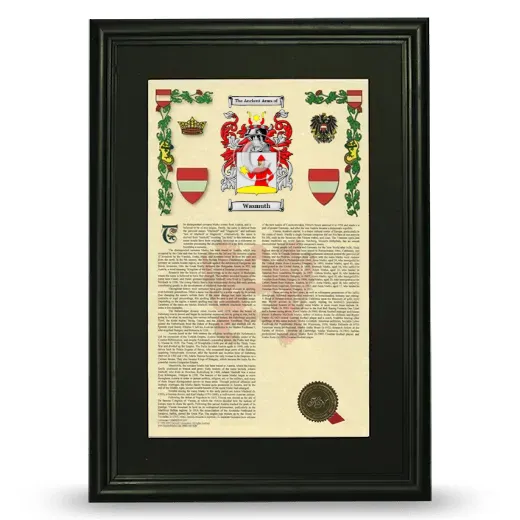 Wasmuth Deluxe Armorial Framed - Black