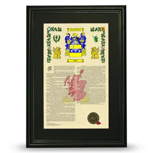 Weir Deluxe Armorial Framed - Black