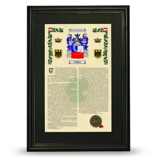 Whiffen Deluxe Armorial Framed - Black