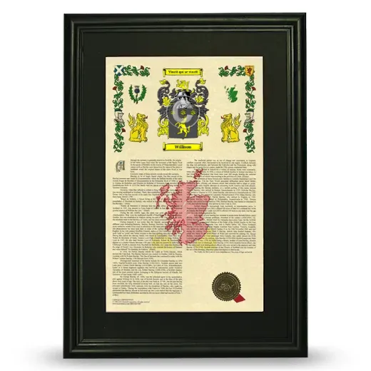 Willison Deluxe Armorial Framed - Black