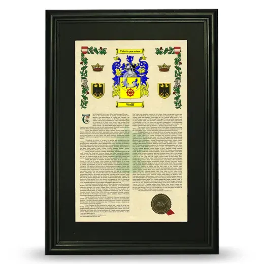 Wolff Deluxe Armorial Framed - Black