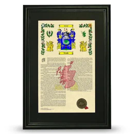 Woods Deluxe Armorial Framed - Black