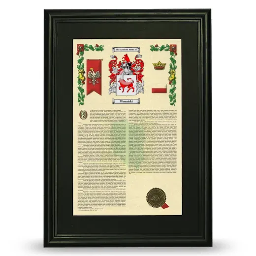 Woznicki Deluxe Armorial Framed - Black